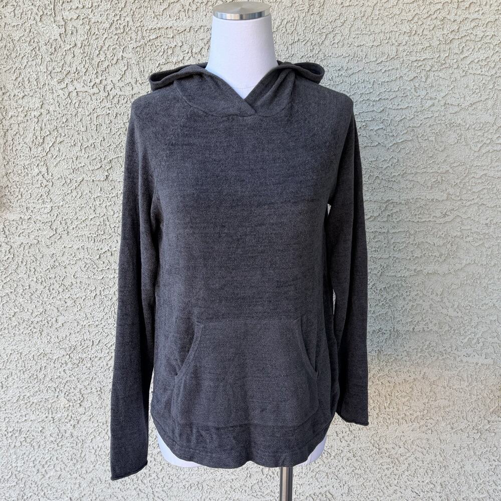 Barefoot Dreams Sweater Womens Small Gray CozyChic Lite Hooded Tunic NOWCU1093